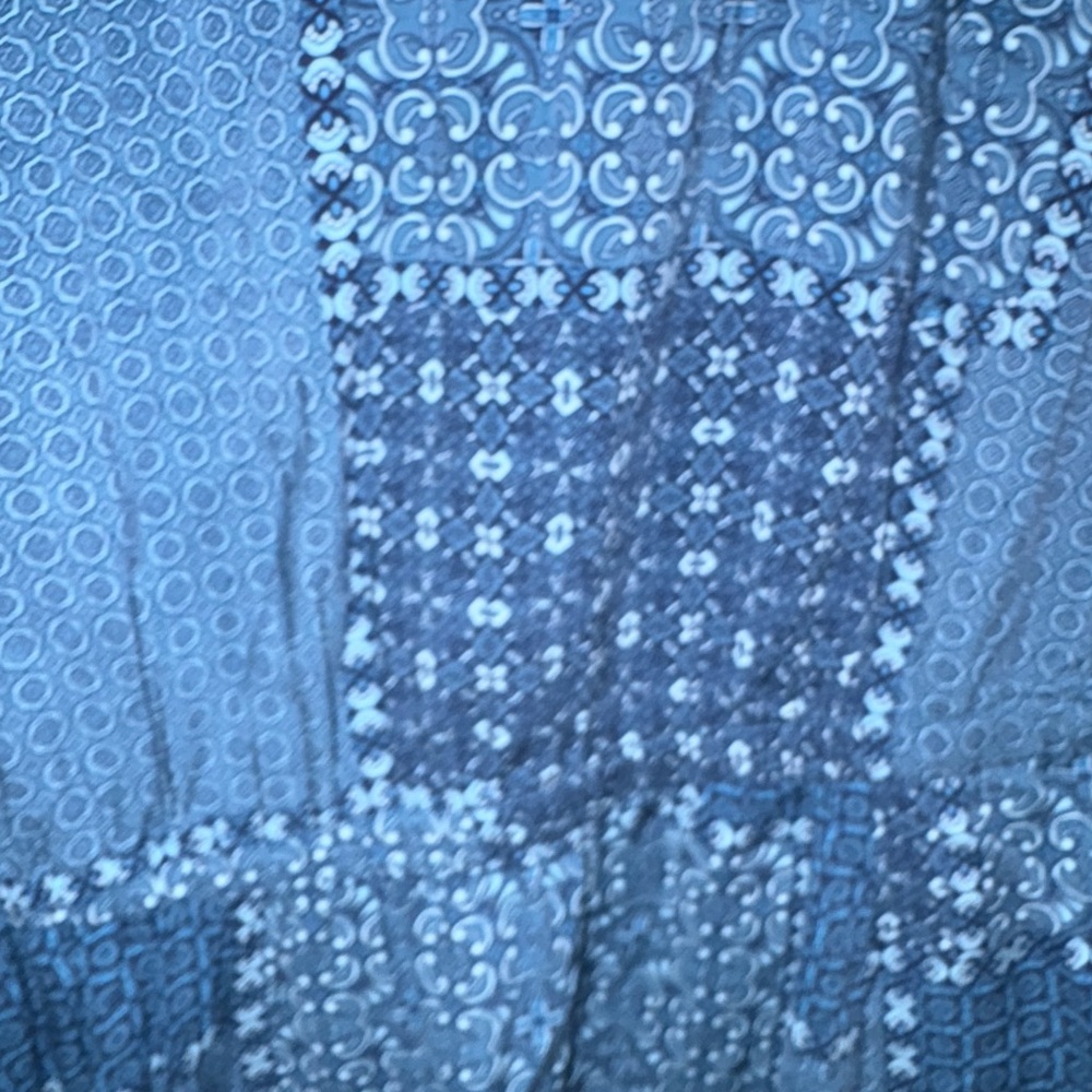 Torrid Blue Patchwork Midi Dress - image 4